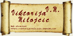 Viktorija Milojčić vizit kartica